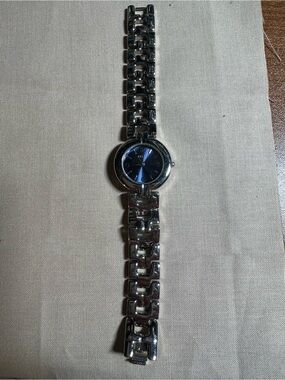 Relic Women's Silver Bracelet Watch with Blue Dial
